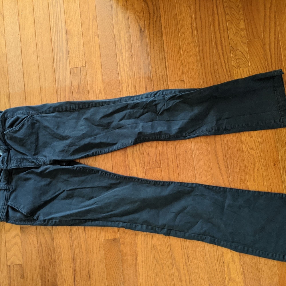 Mid rise wide leg chinos